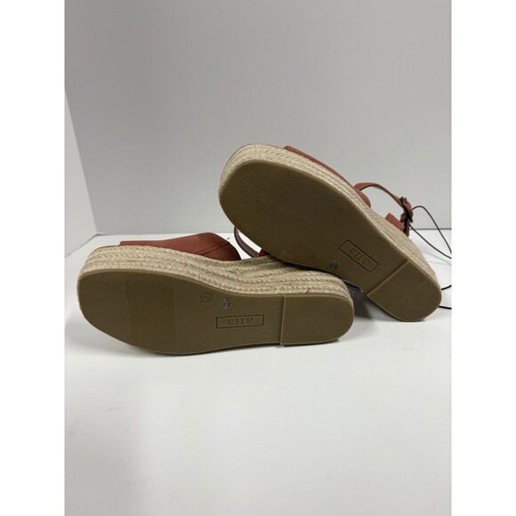 A.N.A Women Laskie Terracotta Wedge Sandals‎ 7 New - Picture 5 of 6
